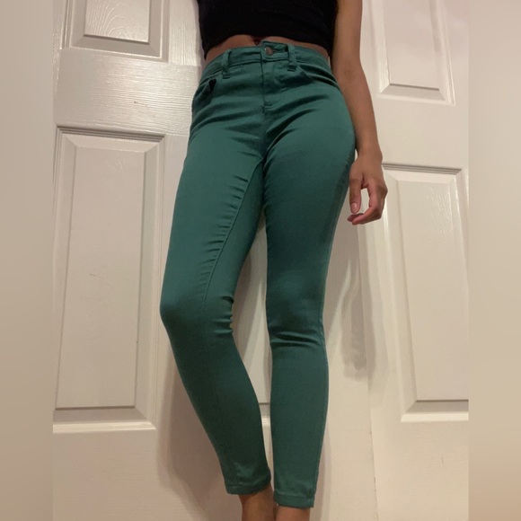 Needle&Cloth Jeans Needlecloth Green Skinny Ankle Jeans Poshmark